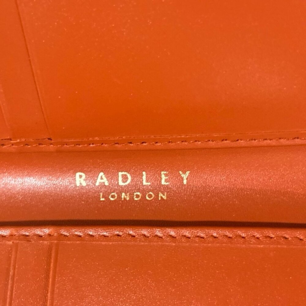 Radley London Scottie Dog Leather Wallet Zip Around Burgundy - Picture 12 of 12